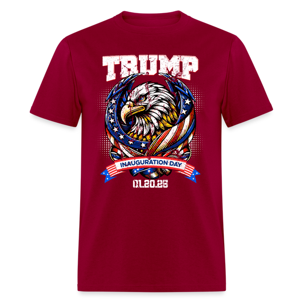 Donald Trump Inauguration Day 2025 Bald Eagle T Shirt - dark red