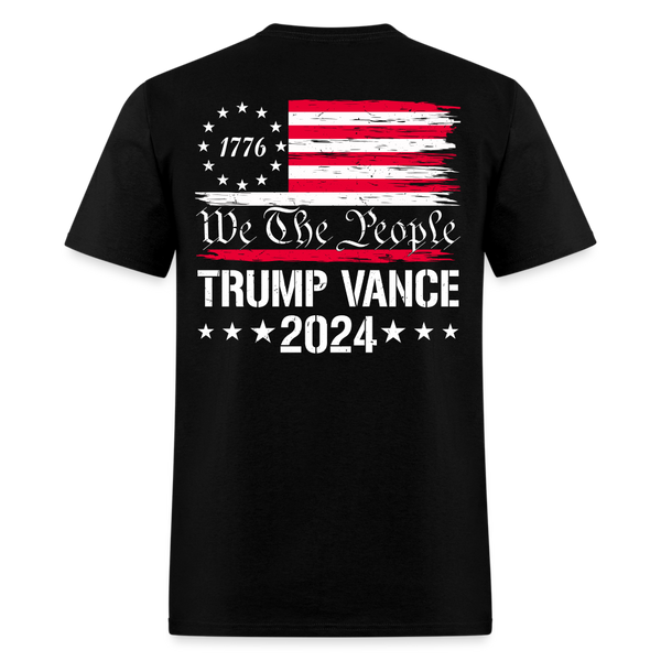 1776 We The People Trump Vance T Shirt - black