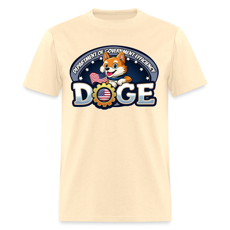 D.O.G.E Department of Government Efficiency T Shirt - natural