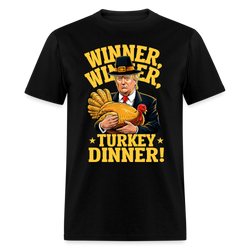 Funny Trump Winner Turkey Dinner Thanksgiving T Shirt - black