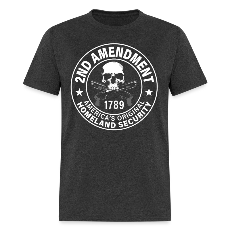 2nd Amendment 1789 T Shirt - heather black