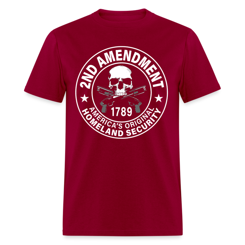 2nd Amendment 1789 T Shirt - dark red