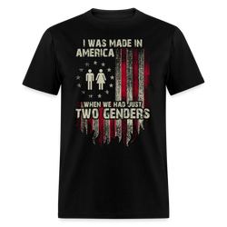 I Was Made In America T Shirt - black