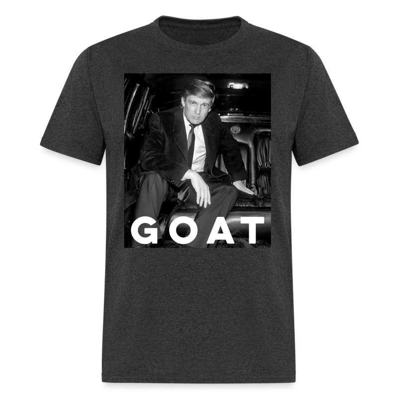 Trump Goat T Shirt - heather black