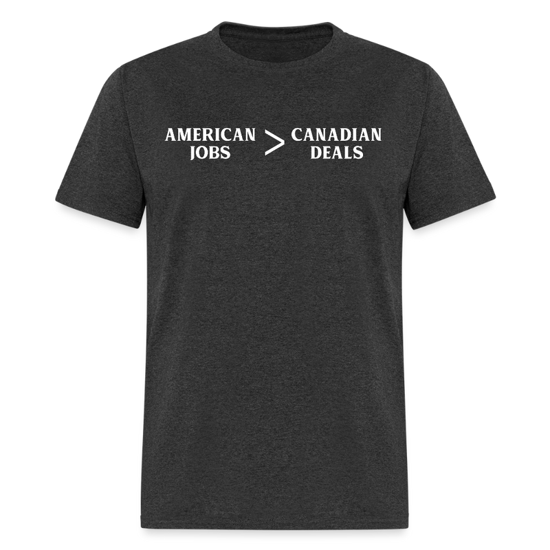 American Jobs > Canadian Deals T Shirt - heather black