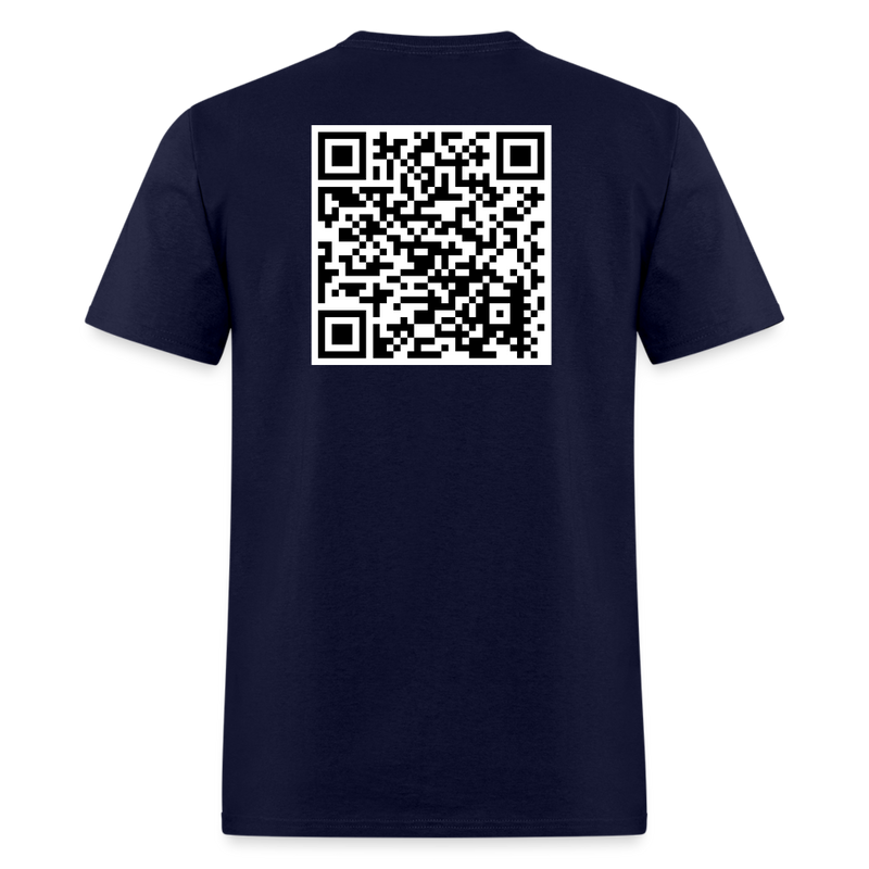 Literal Chills QR Code T Shirt - navy