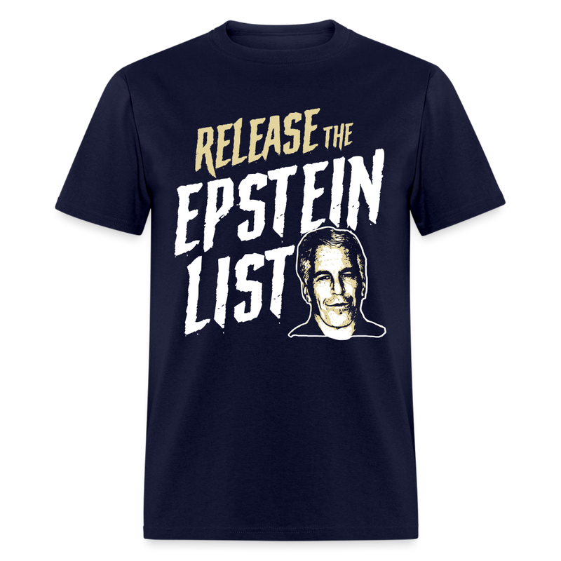 Release The Epstein List T Shirt - navy