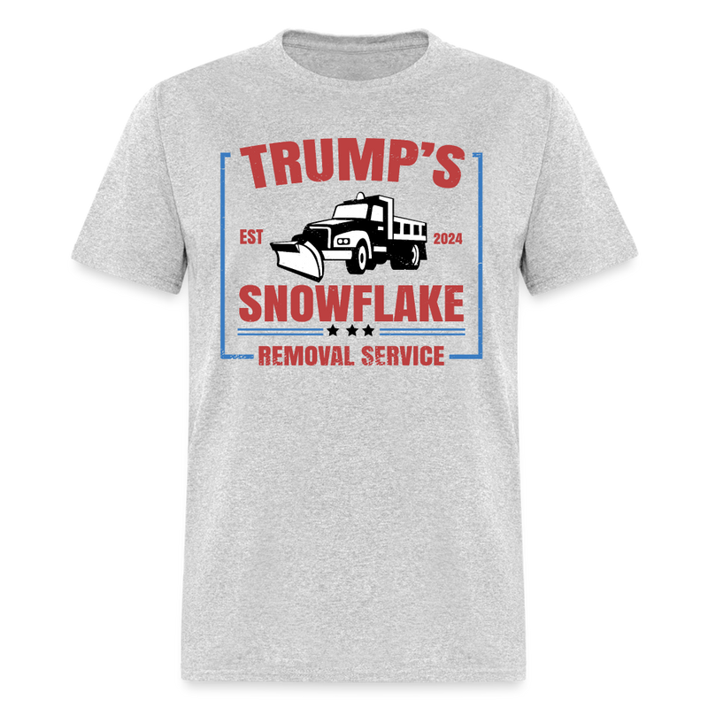 Trump's Snowflake Removal Service EST 2024 T Shirt - heather gray