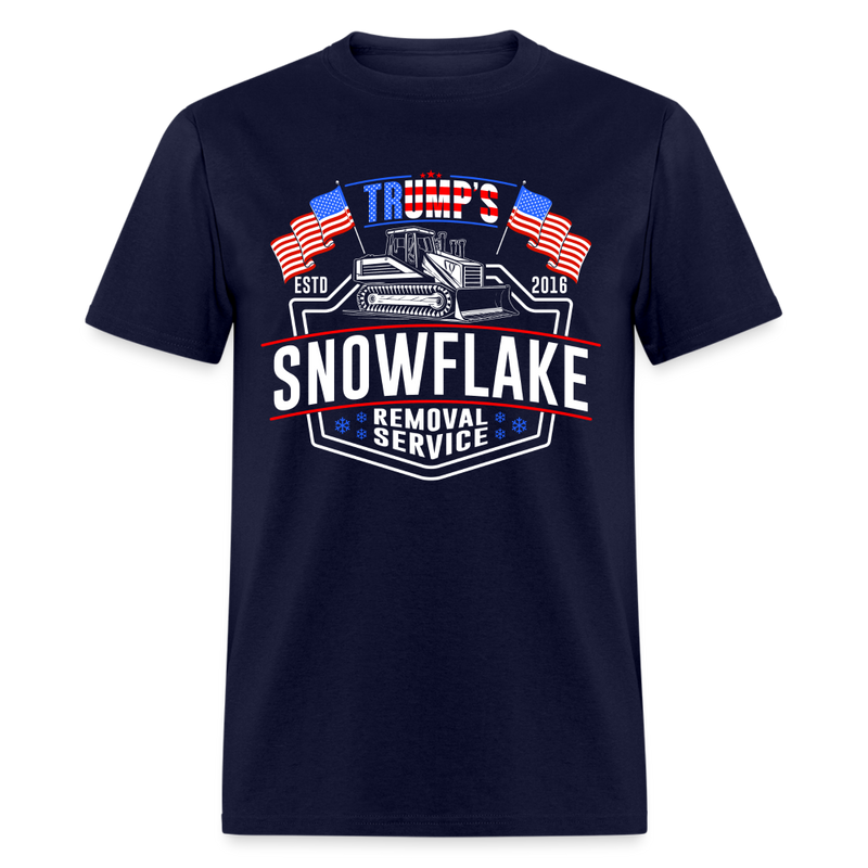 Trump's Snowflake Removal Service T Shirt - 3 - navy