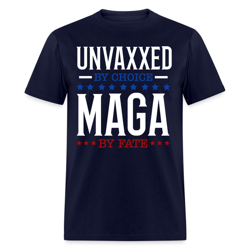 Unvaxxed By Choice T Shirt - navy