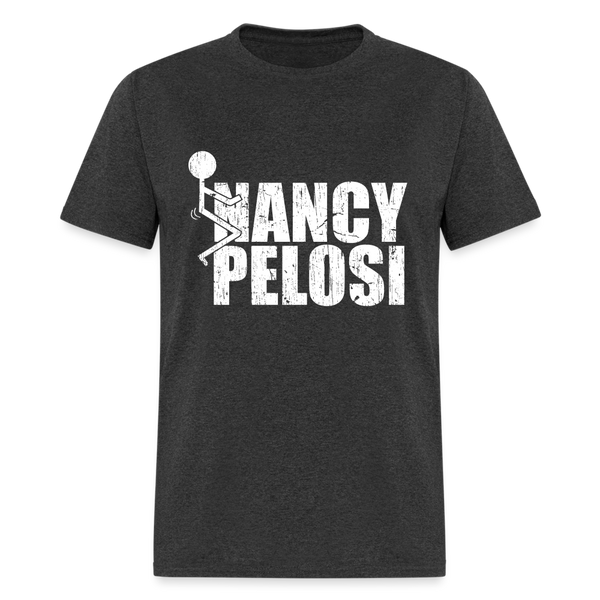 F Nancy Pelosi T-Shirt - heather black