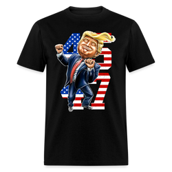 Trump Dance 45 47 American Flag T Shirt - black