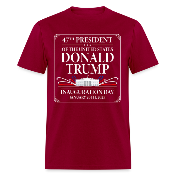 47th President Of The US Trump T Shirt - dark red