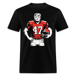 Donald Trump 2024 President 47th Football T Shirt - black