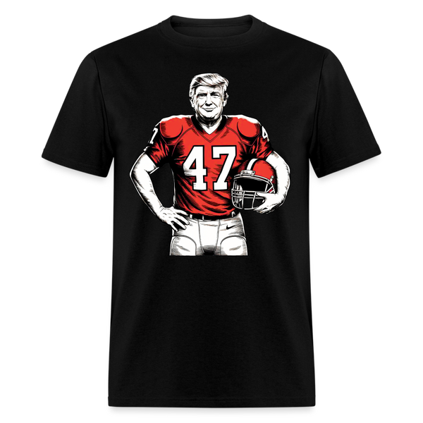 Donald Trump 2024 President 47th Football T Shirt - black