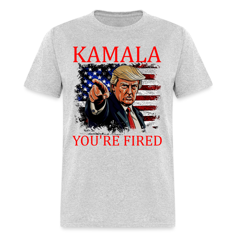 Kamala You're Fired T Shirt - heather gray