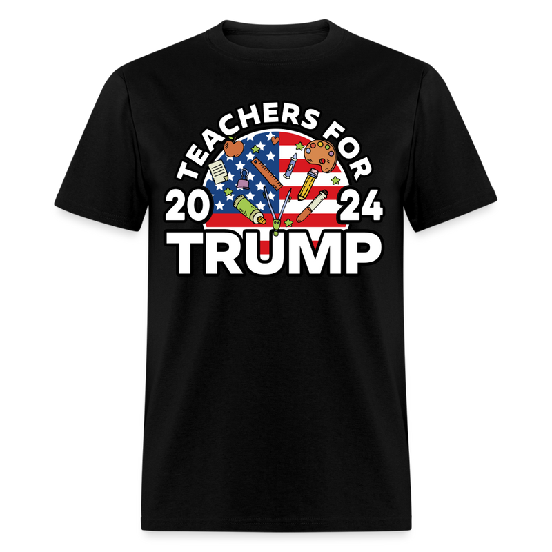 Teachers For Trump 2024 T Shirt - black