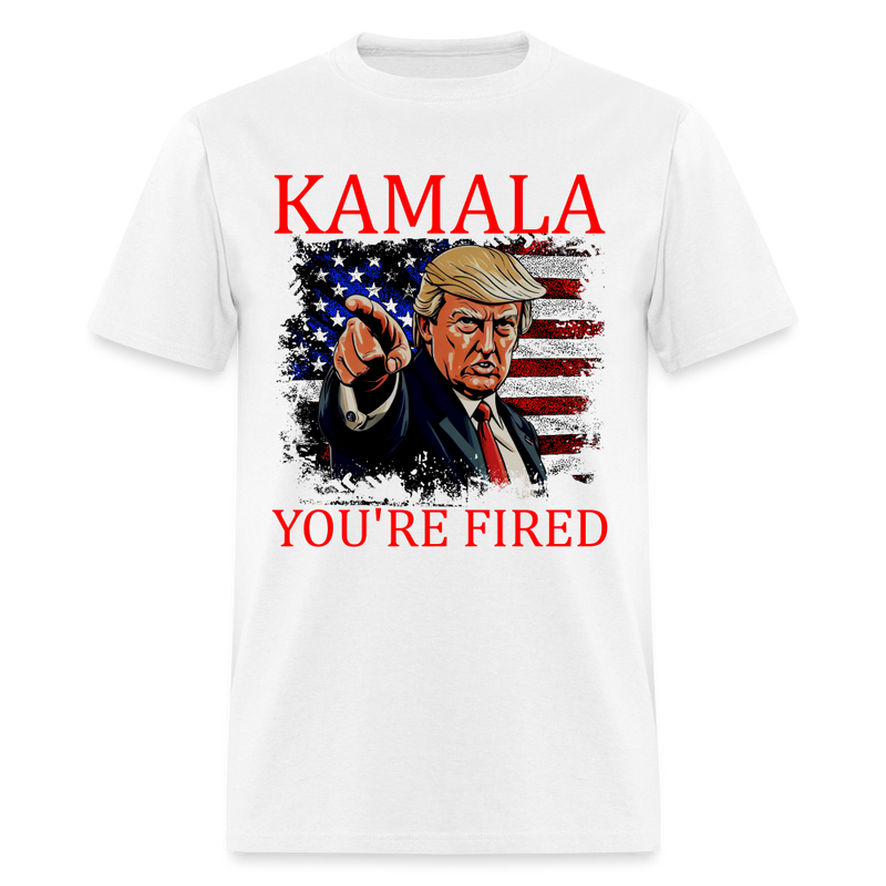 Kamala You're Fired T Shirt - white