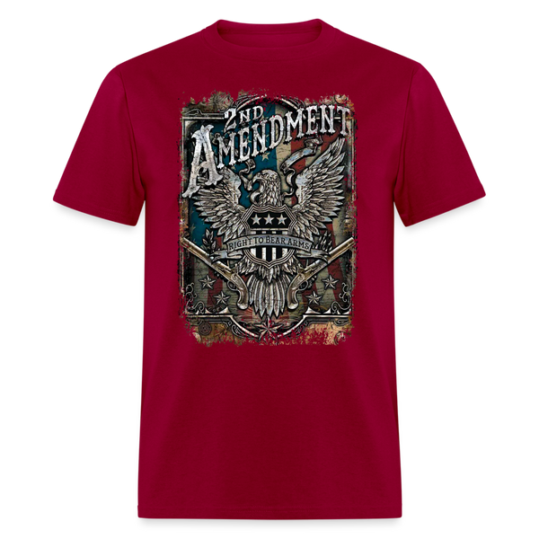 2nd Amendment Right To Bear Arms T Shirt - dark red