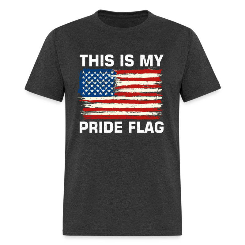 This Is My Pride Flag T-Shirt - heather black