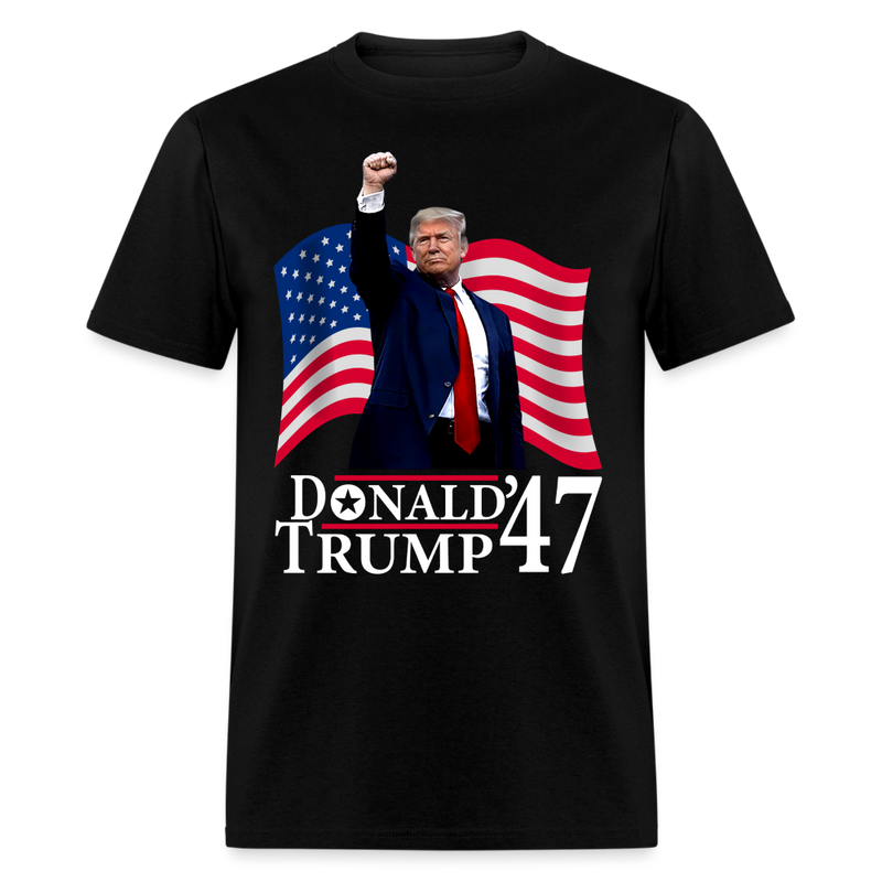 President Donald Trump 2025 Victory T Shirt - black