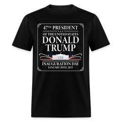 47th President Of The US Trump T Shirt - black