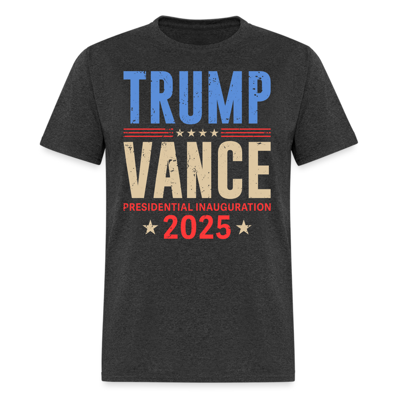 Trump Vance Presidential Inauguration Day 2025 T Shirt - heather black