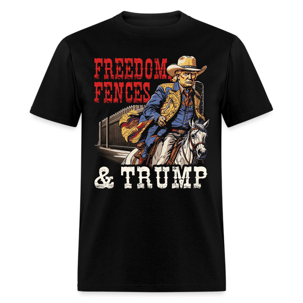 Freedom Fences T Shirt - black