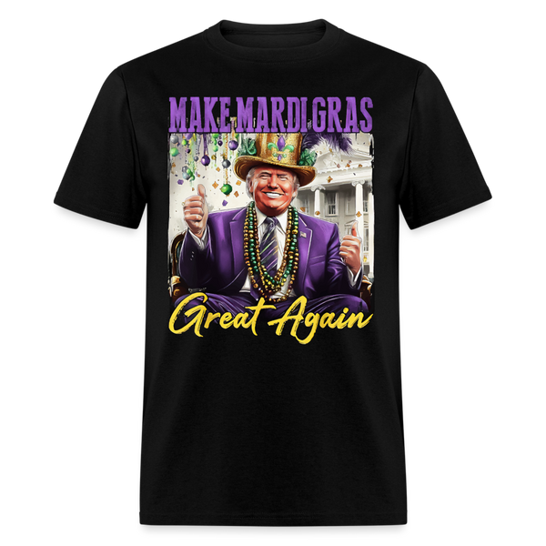 Make Mardi Gras Great Again Trump T Shirt - black