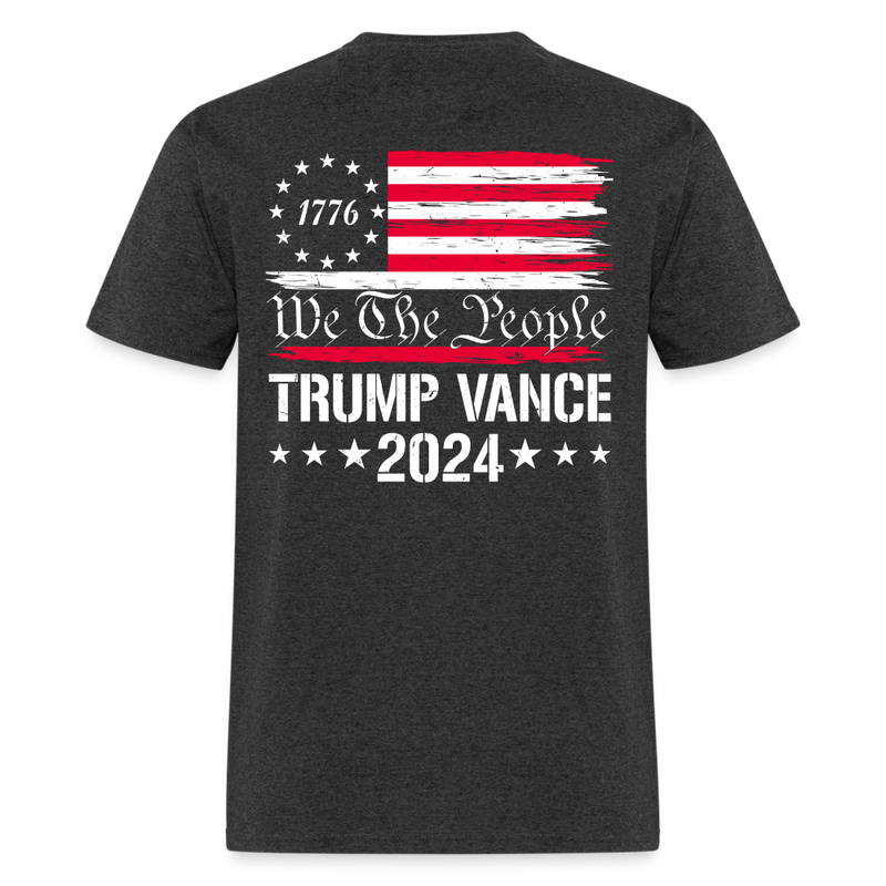 1776 We The People Trump Vance T-Shirt - heather black