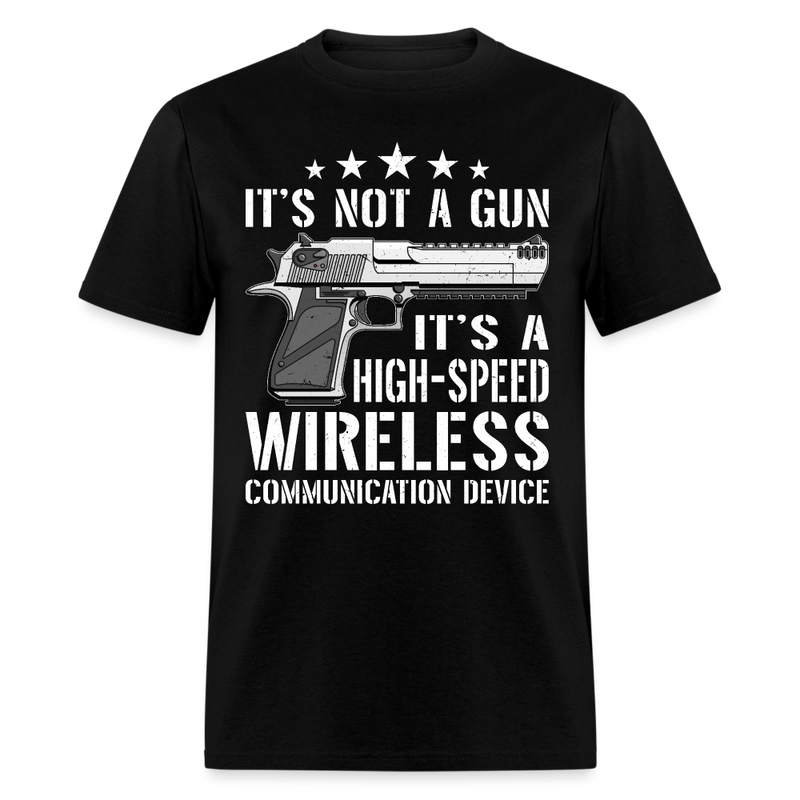 It's Not A Gun T Shirt - black