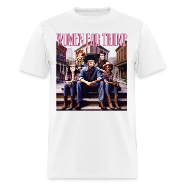 Women For Trump Cowboy T Shirt - white