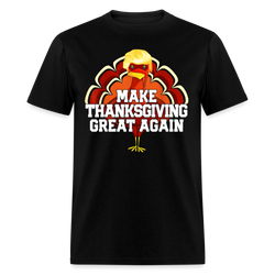 Make Thanksgiving Great Again Trump Turkey T Shirt - black