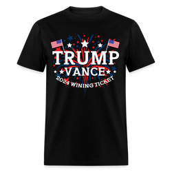 Trump Vance 2024 Winning Ticket 2 T Shirt - black