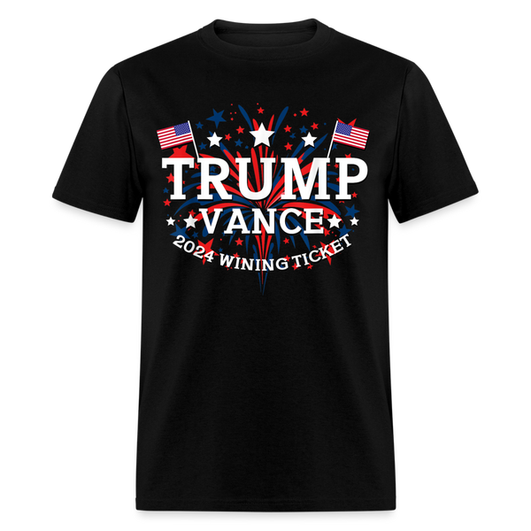 Trump Vance 2024 Winning Ticket 2 T Shirt - black