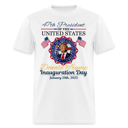 47th US President Inauguration White T Shirt - white