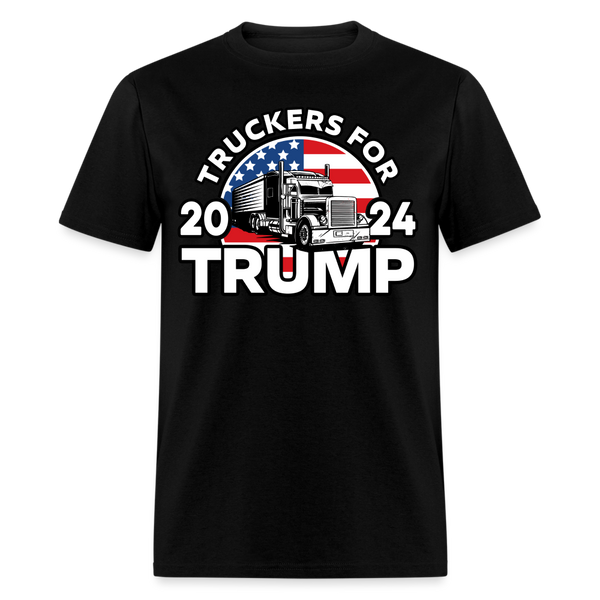 Truckers For Trump 2024 T Shirt - black