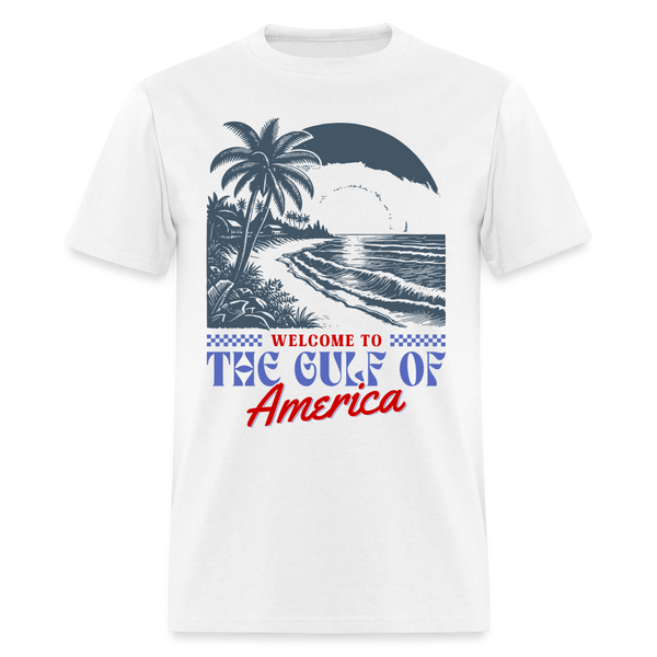 Welcome To The Gulf Of America T Shirt - white