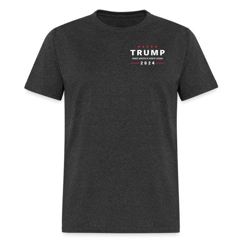 You Missed Twice Trump 2024 Double Sided T Shirt - heather black