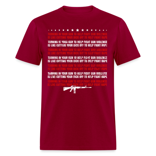 Help Fight Gun Violence T Shirt - dark red