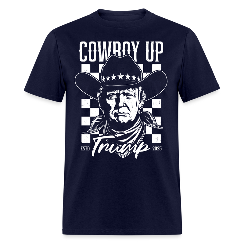 Cowboy Up Trump T Shirt - navy