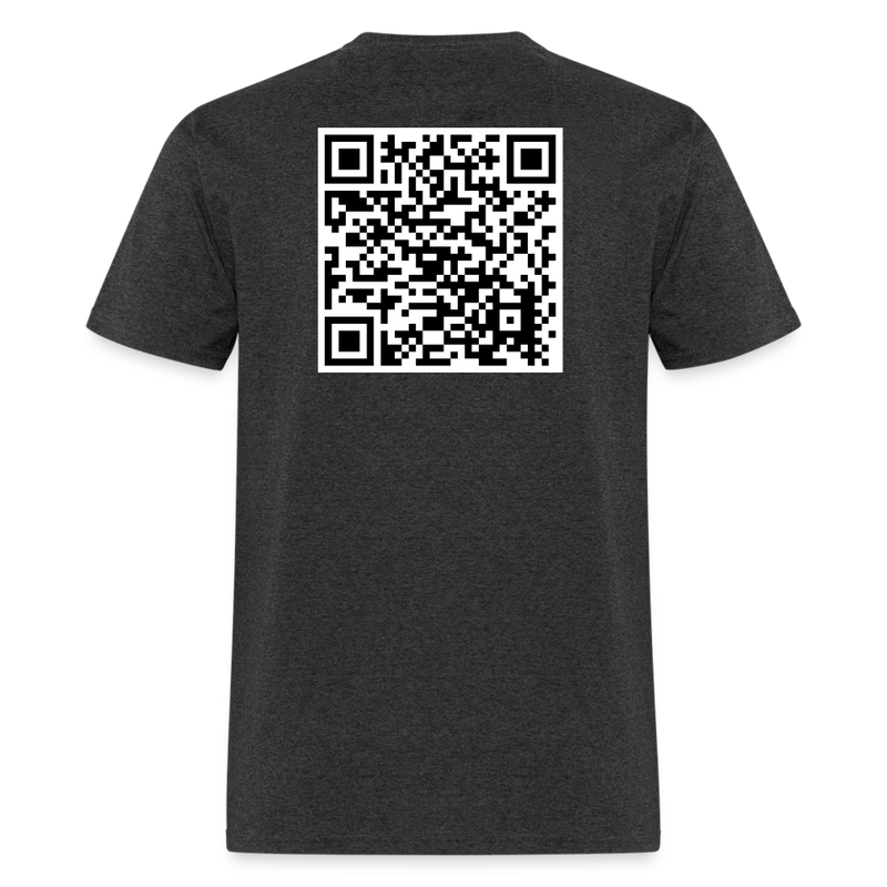 Literal Chills QR Code T Shirt - heather black