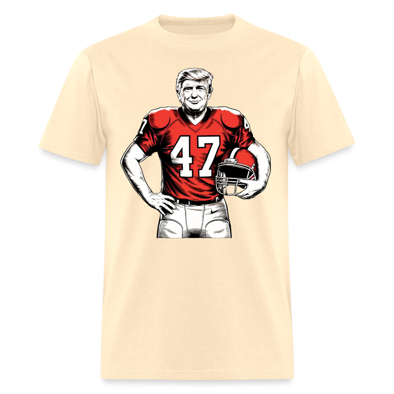 Donald Trump 2024 President 47th Football T Shirt - natural