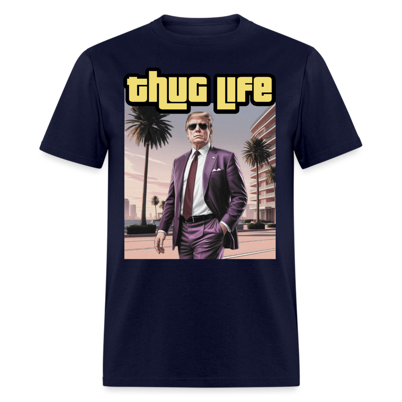 Thug Life T Shirt - navy