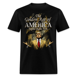 The Golden Age Of America Begins Right Now Trump T Shirt - black