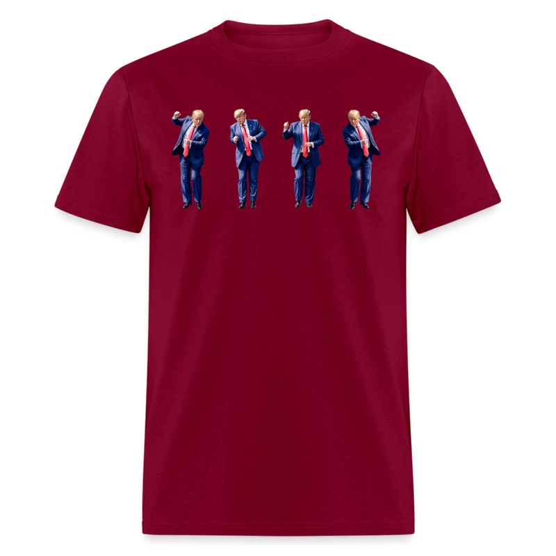 Trump Dance T Shirt - burgundy