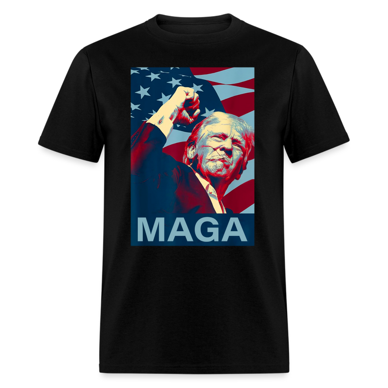 Trump 2024 Fight Fist Pump T Shirt - black