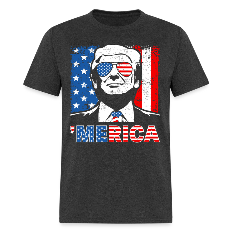 'Merica Trump T Shirt - heather black