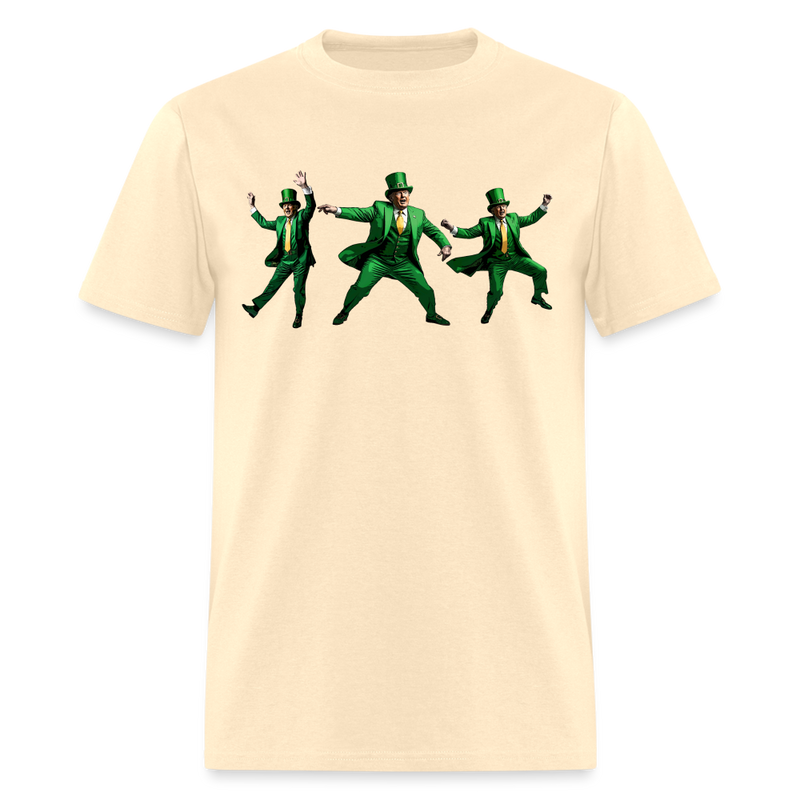 Trump Patrick's Day Dancing T Shirt - natural