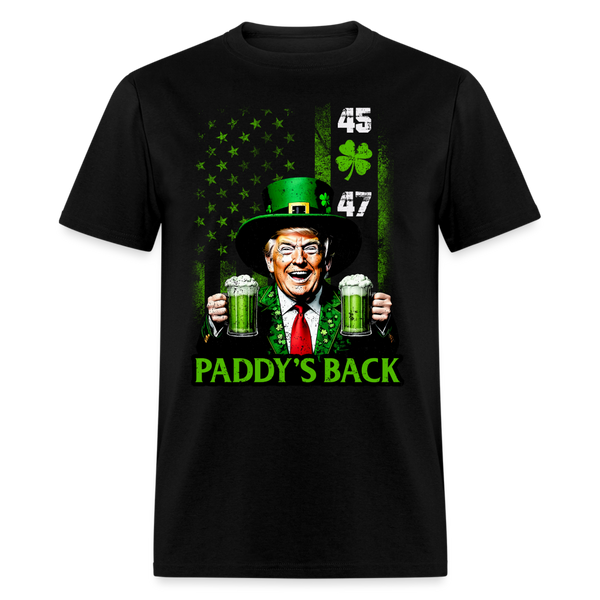 Trump Paddy's Back 45 47 T Shirt - black